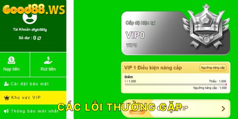 Lỗi thường gặp khi đăng nhập Good88 và cách khắc phục